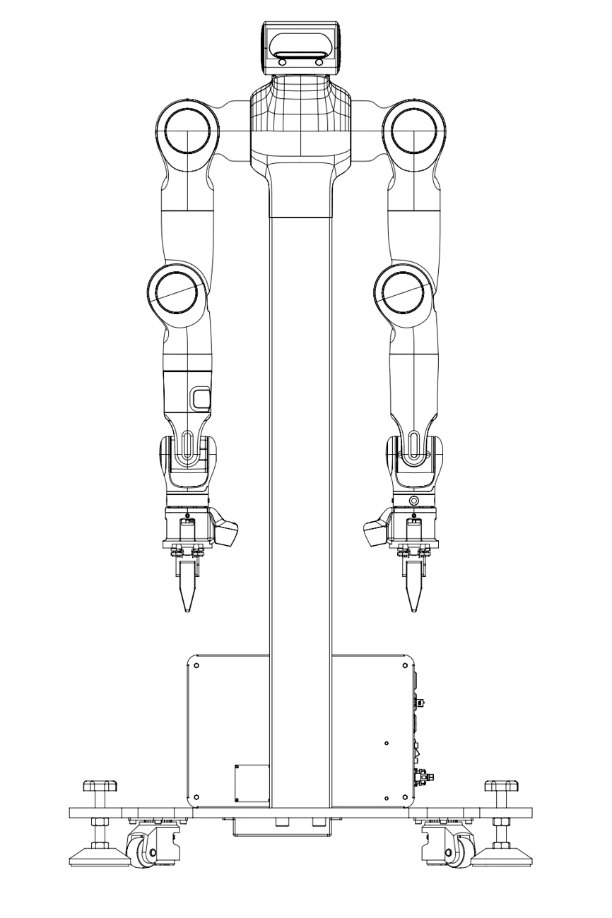 Zero-posture reference from the supplied manual